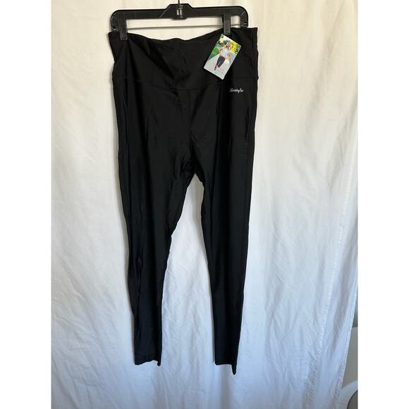 Ubestyle UPF 50+ High Waist Women's Swim Pants Swim Leggings Size XXXL - Picture 2 of 6